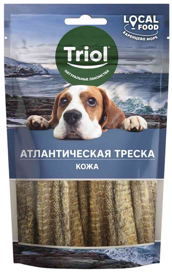 Лакомство для собак Triol Кожа атлантической трески