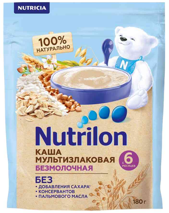 Каша мультизлаковая безмолочная Nutrilon, с 6 месяцев