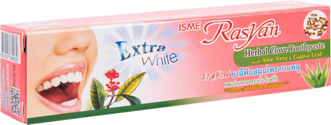 Зубная паста RasYan Herbal Clove Toothpaste отбеливающая гвоздика-алоэ-гуава