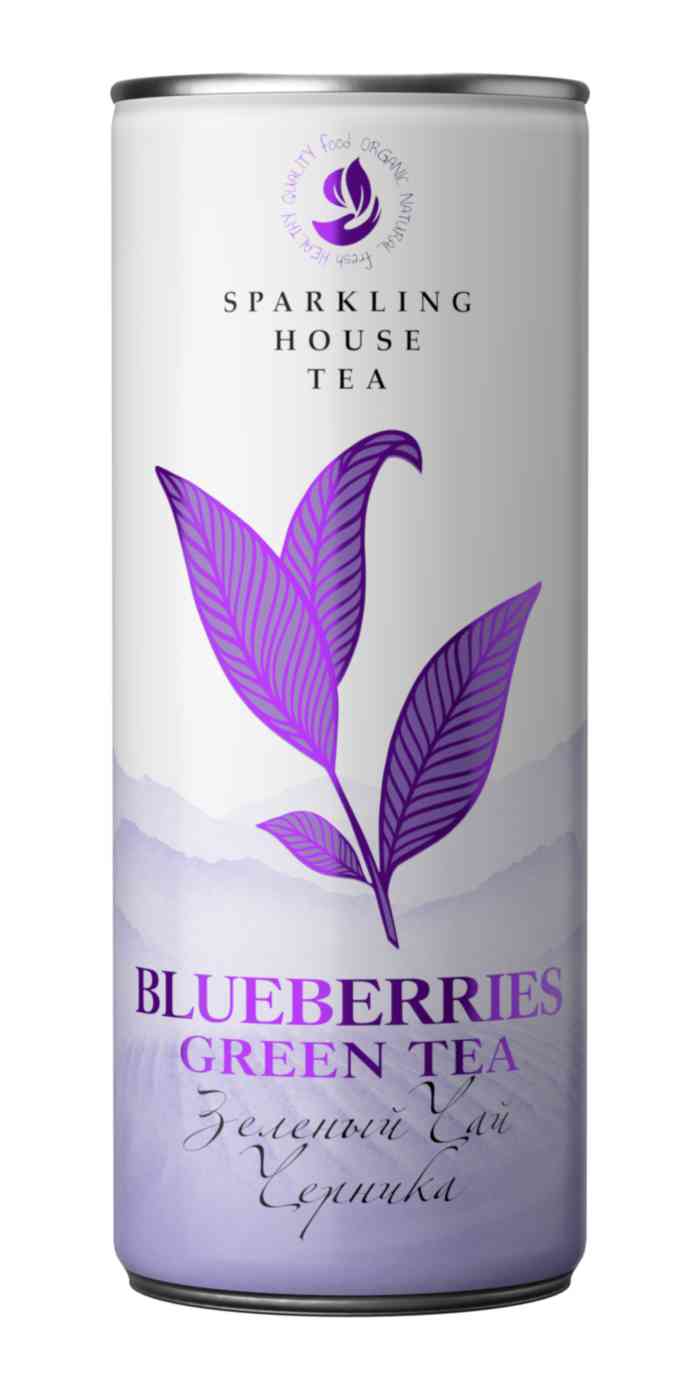 Зеленый чай Sparkling House Tea со вкусом черники