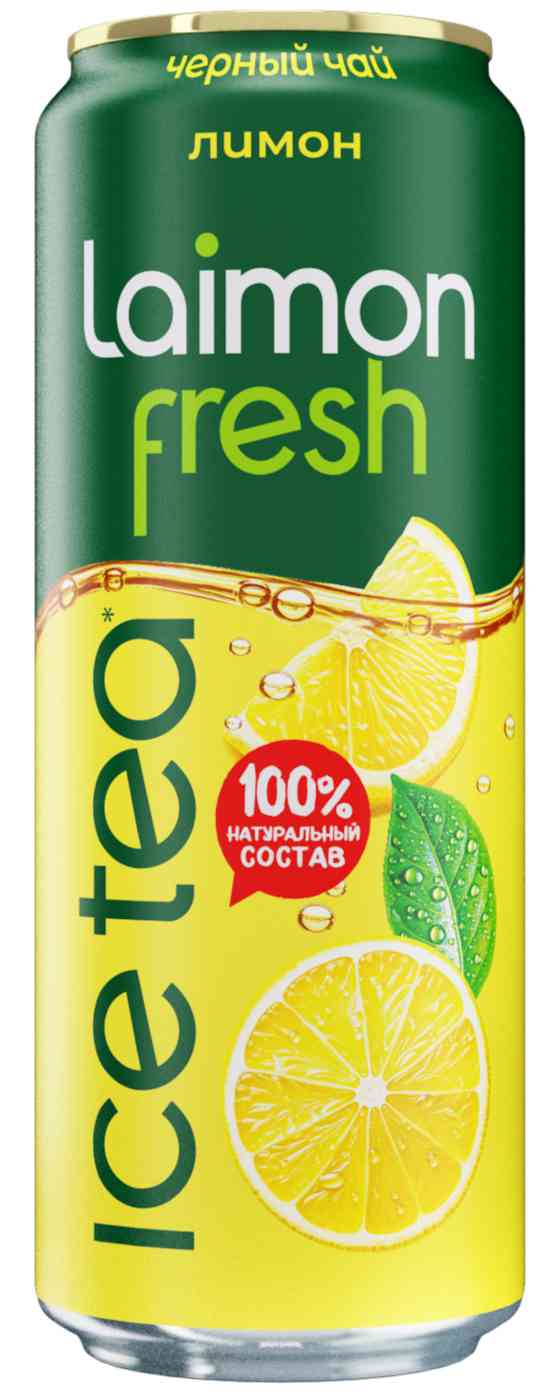 Холодный черный чай Laimon Fresh лимон