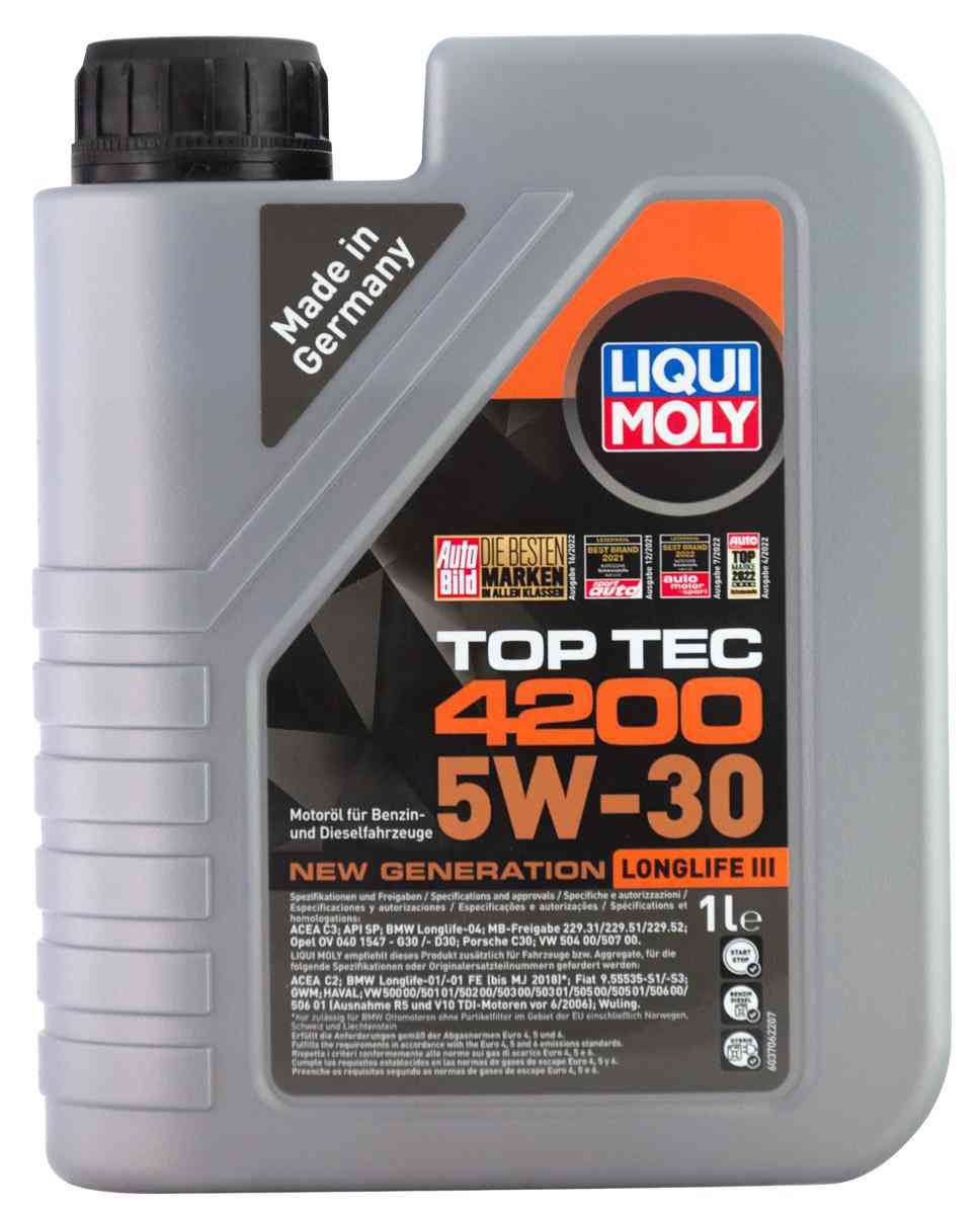 Масло моторное синтетическое Liqui Moly 5W-30 TopTec 4200