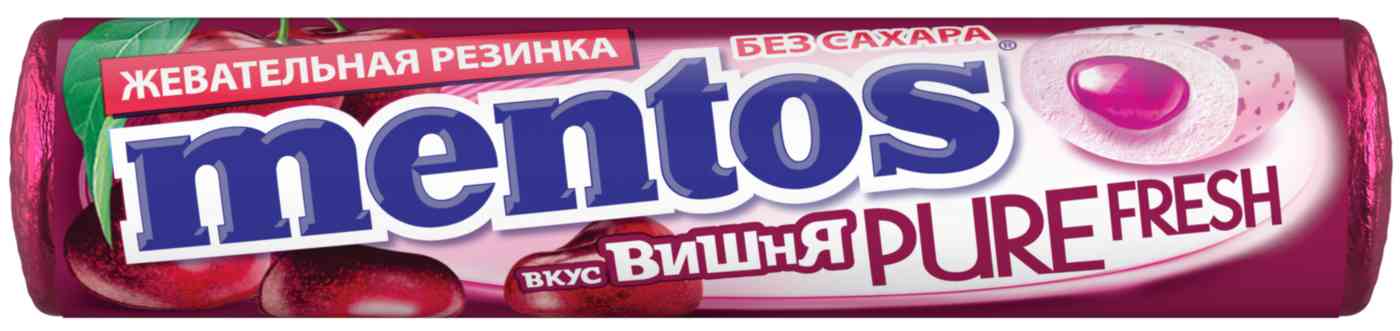 Жевательная резинка Mentos Pure Fresh вкус Вишня