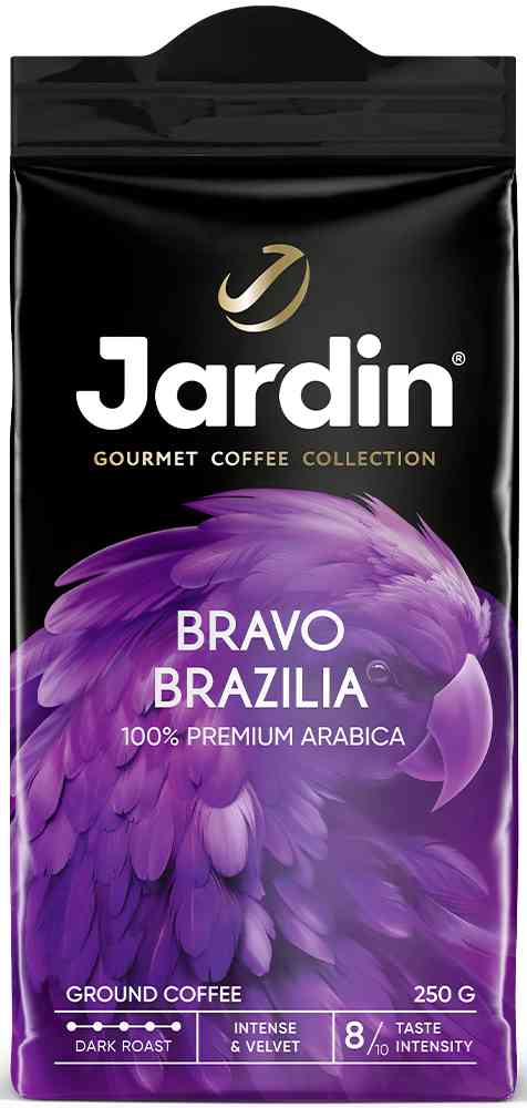 Кофе молотый Jardin Bravo Brazilia Dark Roast жареный
