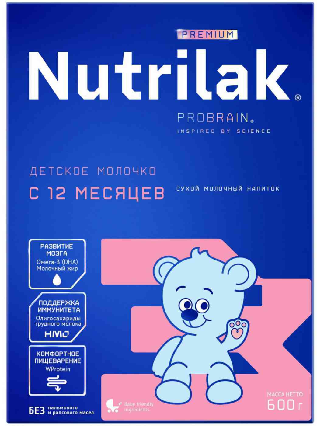 Сухая молочная смесь Nutrilak Premium ProBrain 3 с 12 месяцев