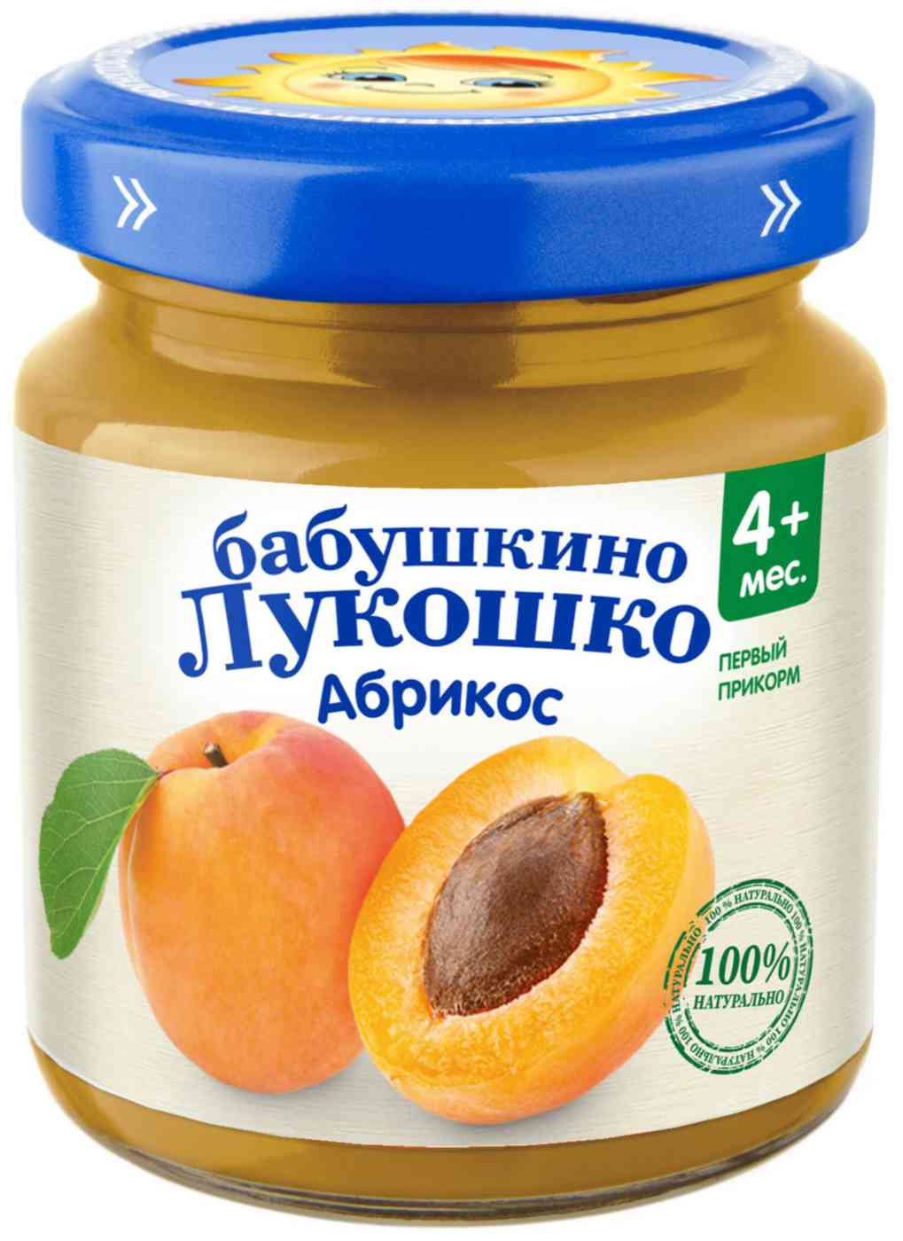 Пюре Бабушкино Лукошко Абрикос, с 4 месяцев