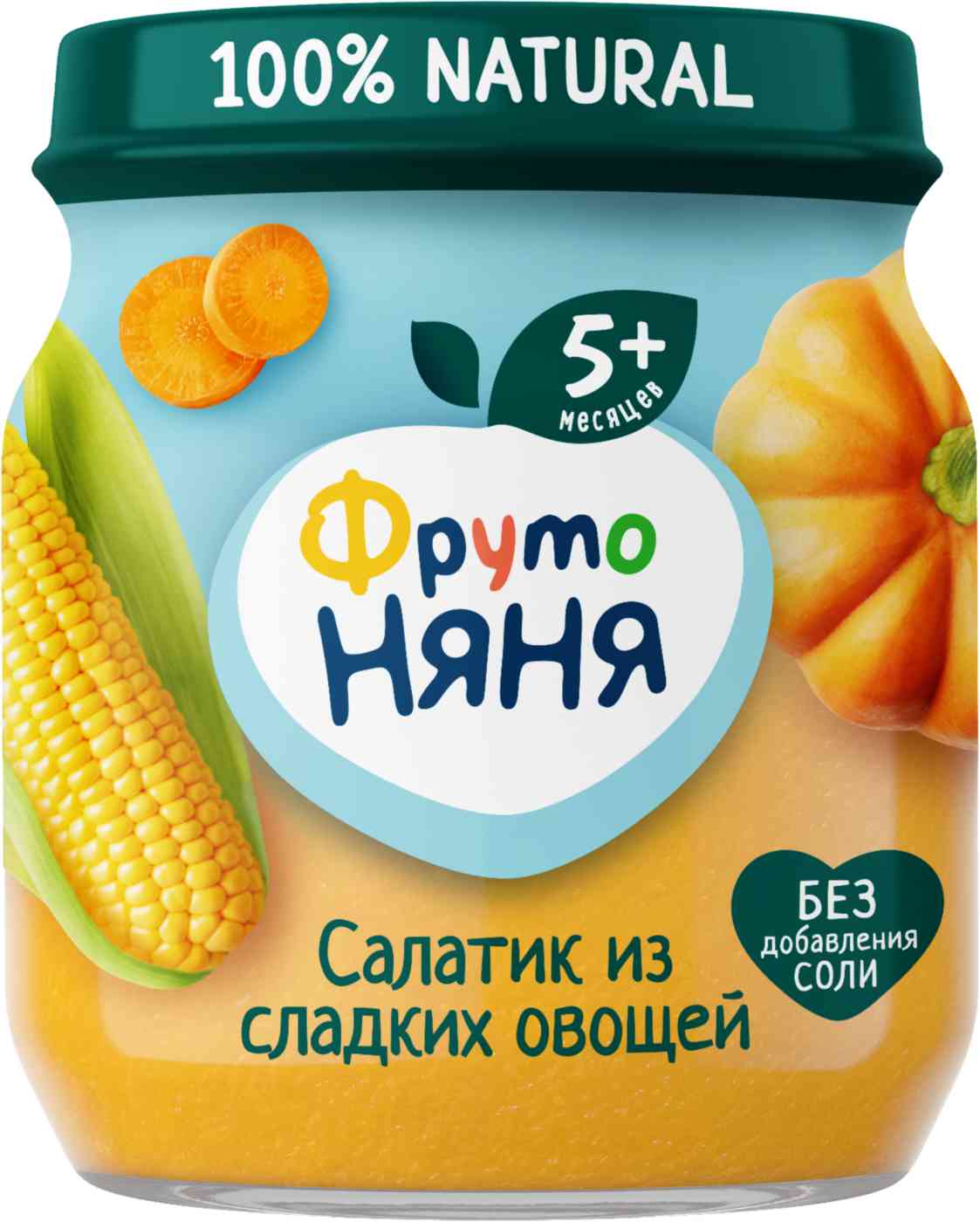 Пюре ФрутоНяня Салатик из сладких овощей, с 5 месяцев