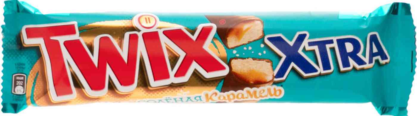 Батончик шоколадный Twix с соленой карамелью