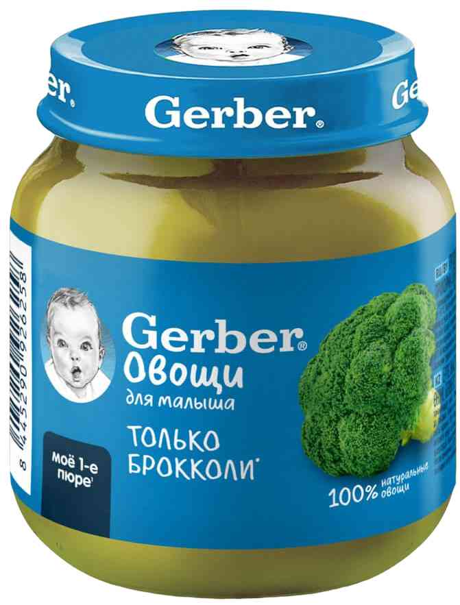 Пюре овощное Gerber брокколи с 4 месяцев