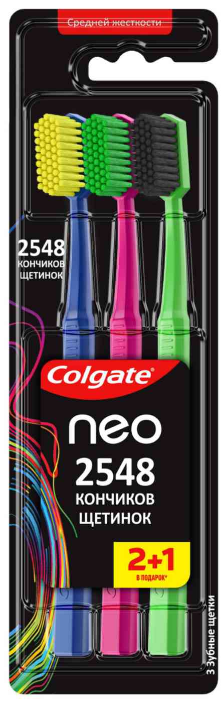 Зубная щетка Colgate Neo 2548 Кончиков щетинок средняя