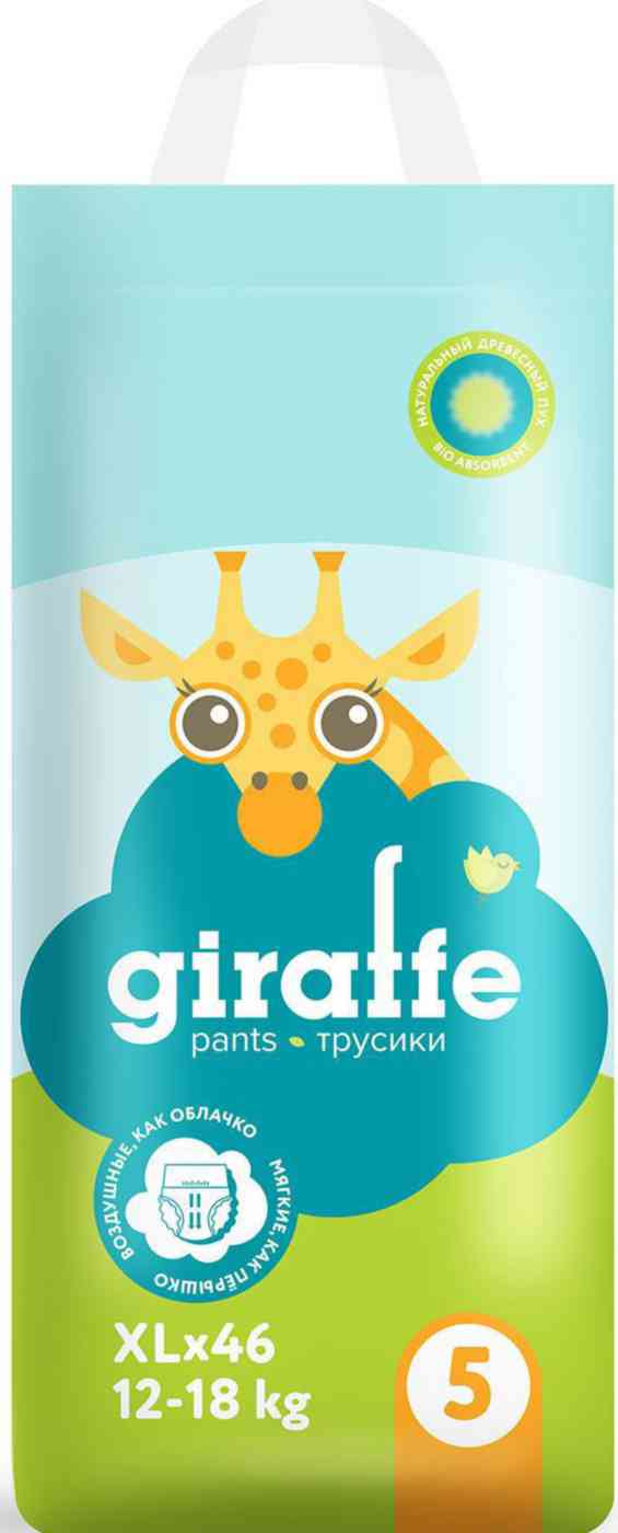 Подгузники-трусики Lovular Giraffe ХL (12-17 кг)