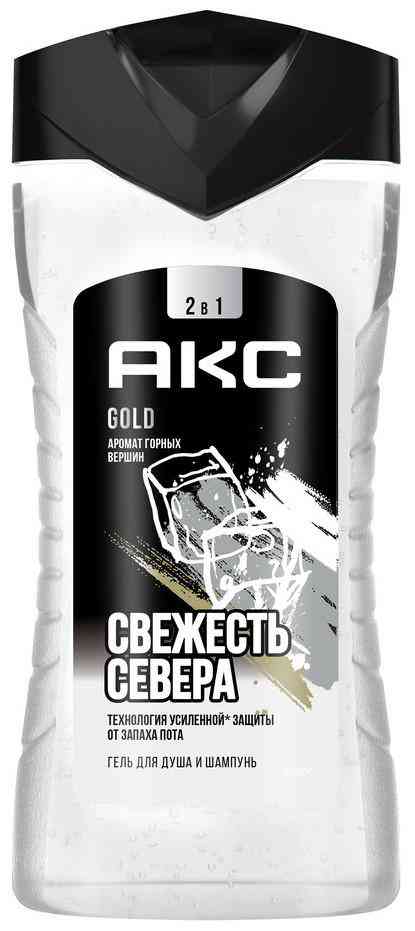 Гель для душа и шампунь 2в1 Акс Gold с ароматом горных вершин