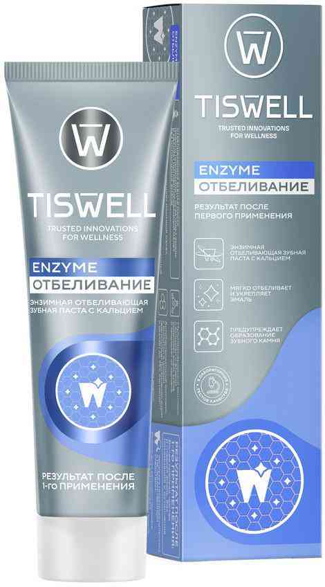 Зубная паста Tiswell Enzyme отбеливание