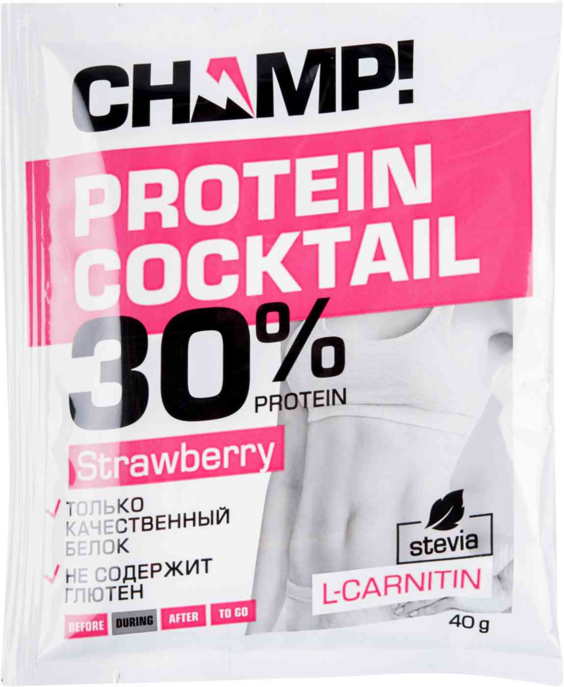 Коктейль протеиновый Champ! клубника