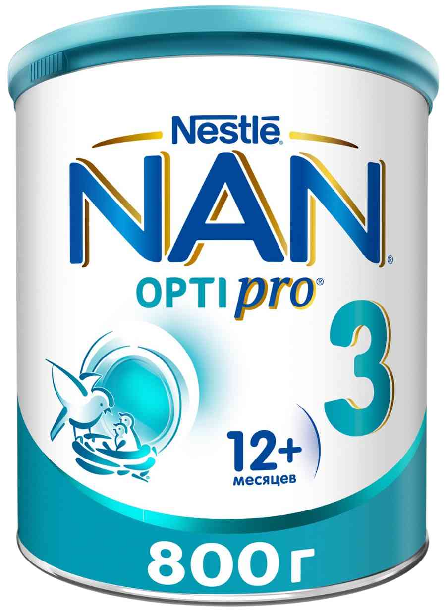 Сухое детское молочко NAN 3 OptiPro с 12 месяцев