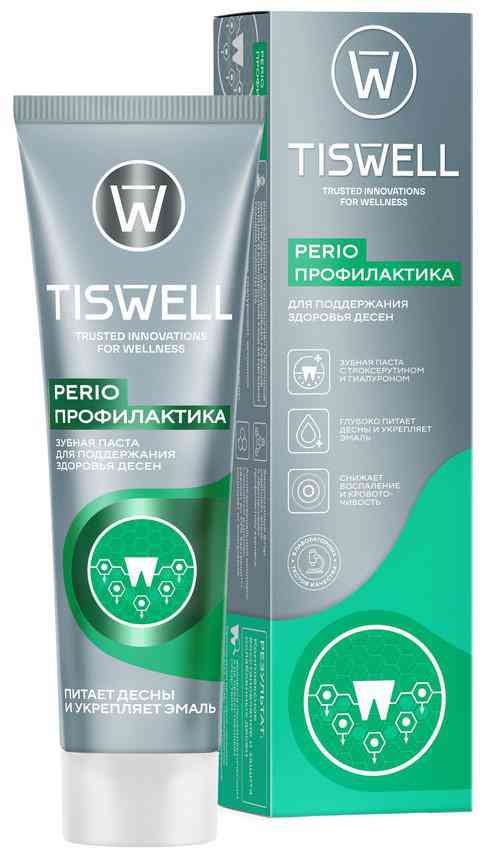 Зубная паста Tiswell Perio профилактика для поддержания здоровья десен