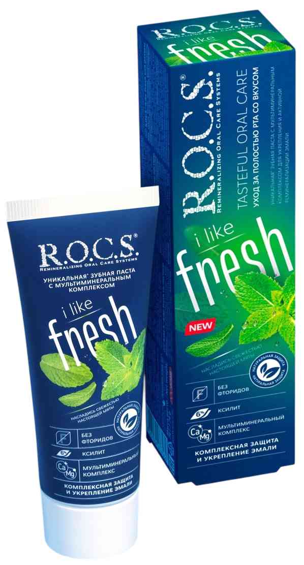 Зубная паста R.O.C.S. i like fresh уход за полостью рта