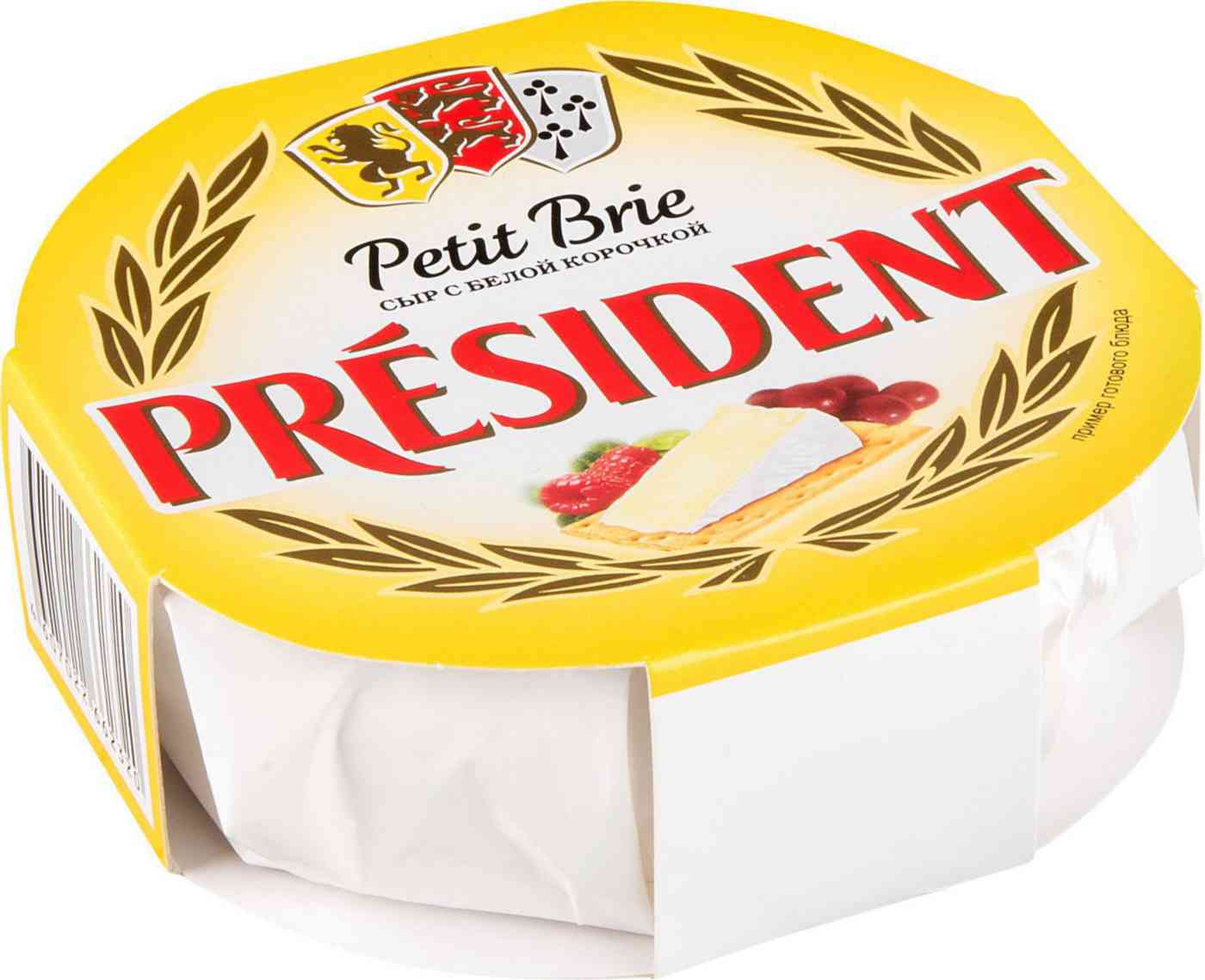 Сыр мягкий President Petit Brie с белой плесенью 60%