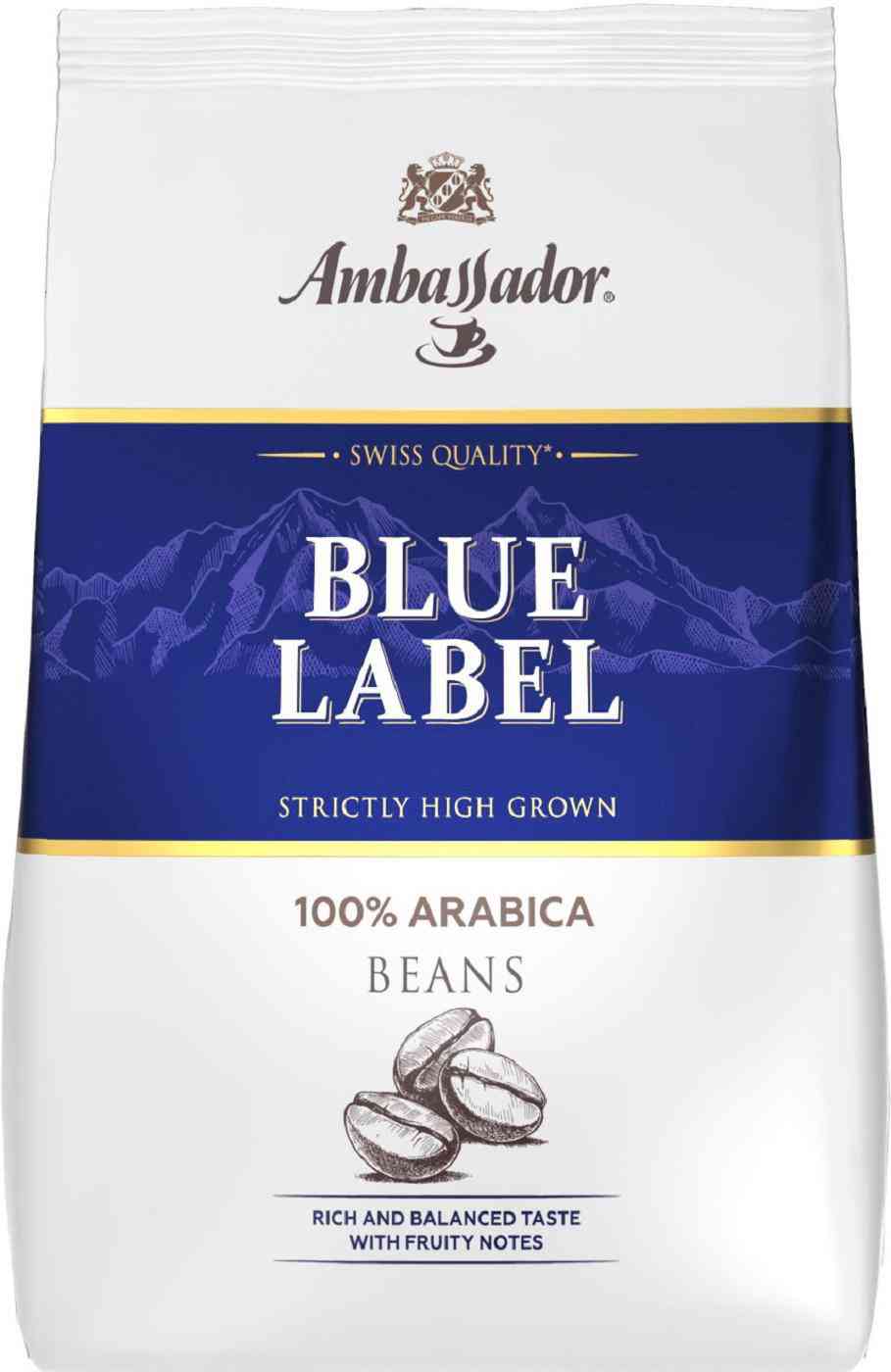 Кофе в зёрнах Ambassador Blue Label среднеобжаренный