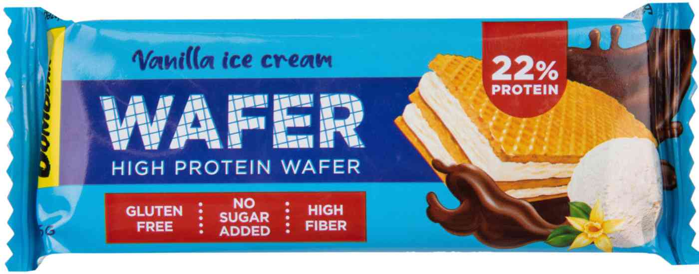 Вафля протеиновая BombBar Wafer ванильный пломбир в шоколаде