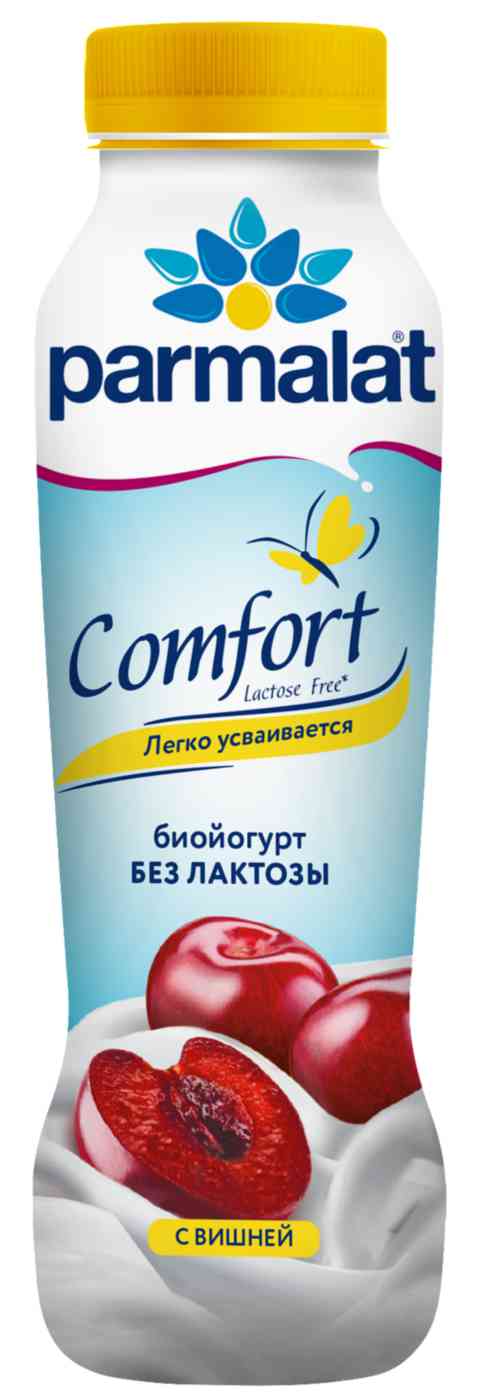 Йогурт питьевой Parmalat Comfort с вишней без лактозы 1,5%