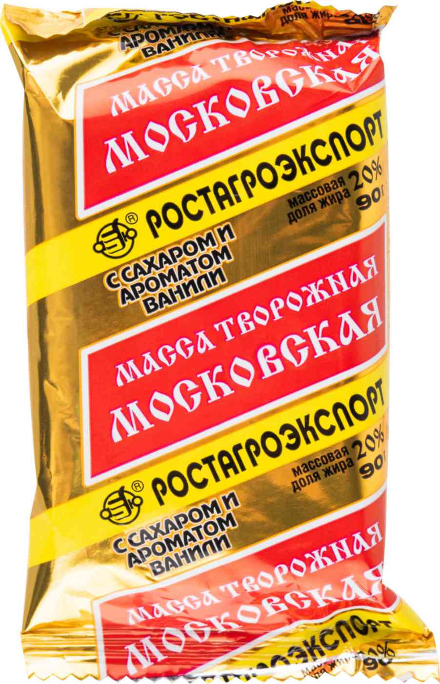 Творожная масса Московская Ростагроэкспорт с ванилью 20%