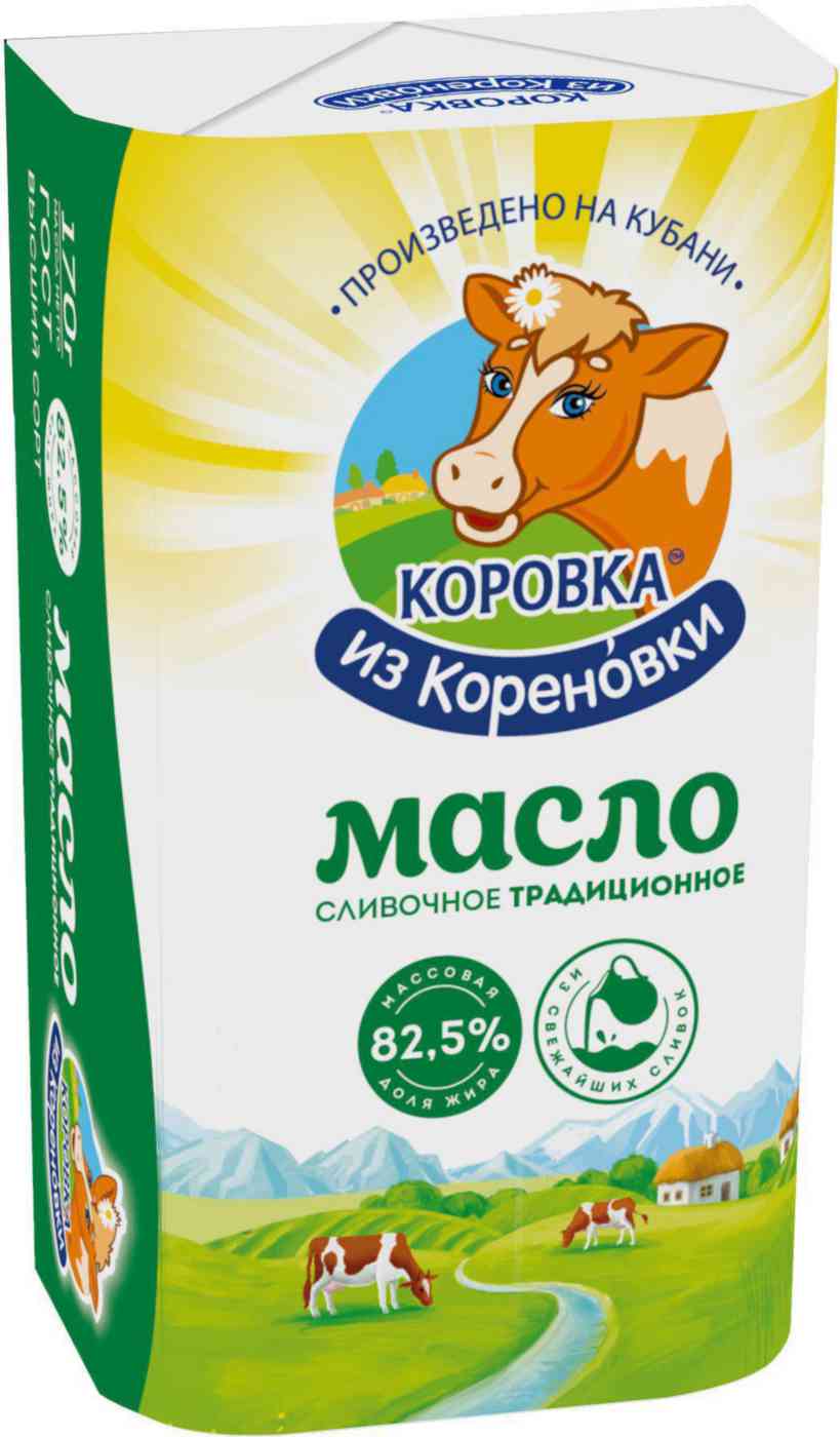 Масло сливочное Коровка из Кореновки Традиционное 82,5%