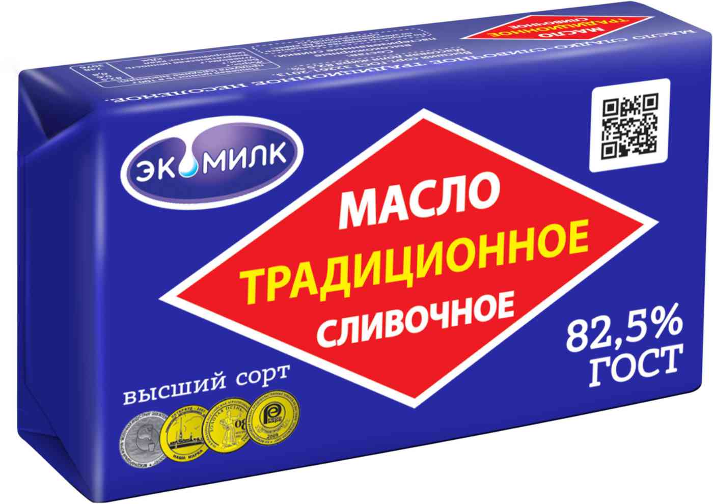 Масло сливочное Экомилк традиционное 82,5%