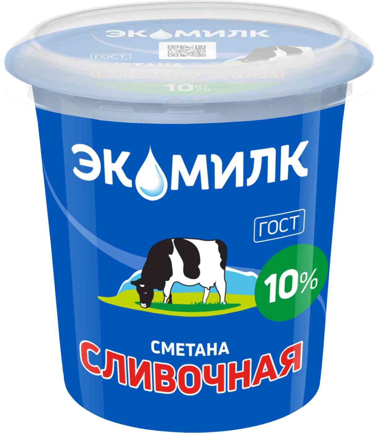 Сметана сливочная Экомилк 10%