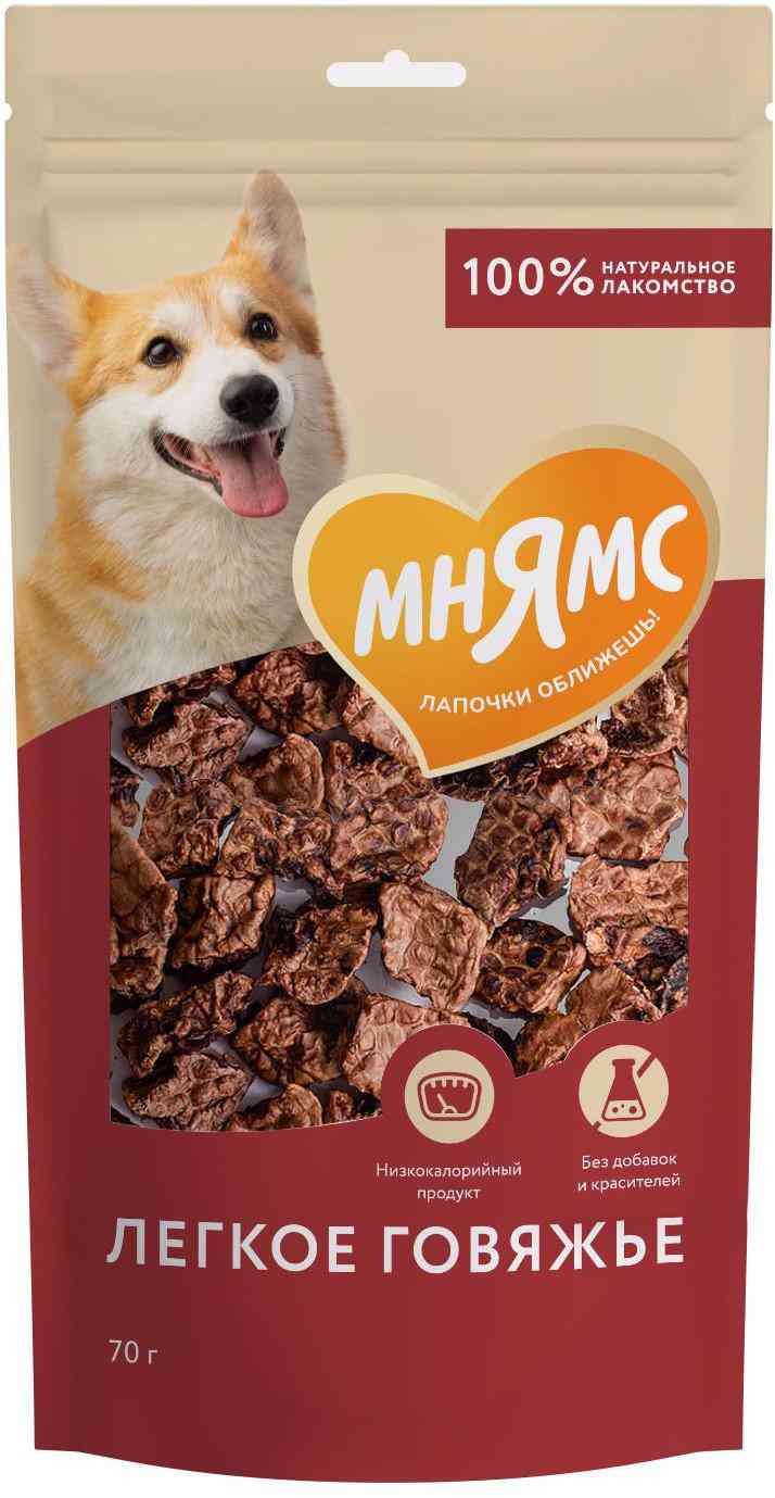 Лакомство для собак Мнямс Легкое говяжье