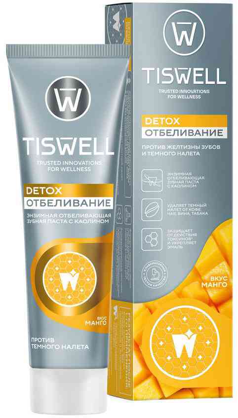 Зубная паста Tiswell Detox отбеливание