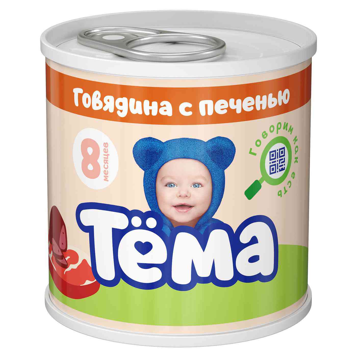 Пюре Тёма Говядина с печенью, с 8 месяцев
