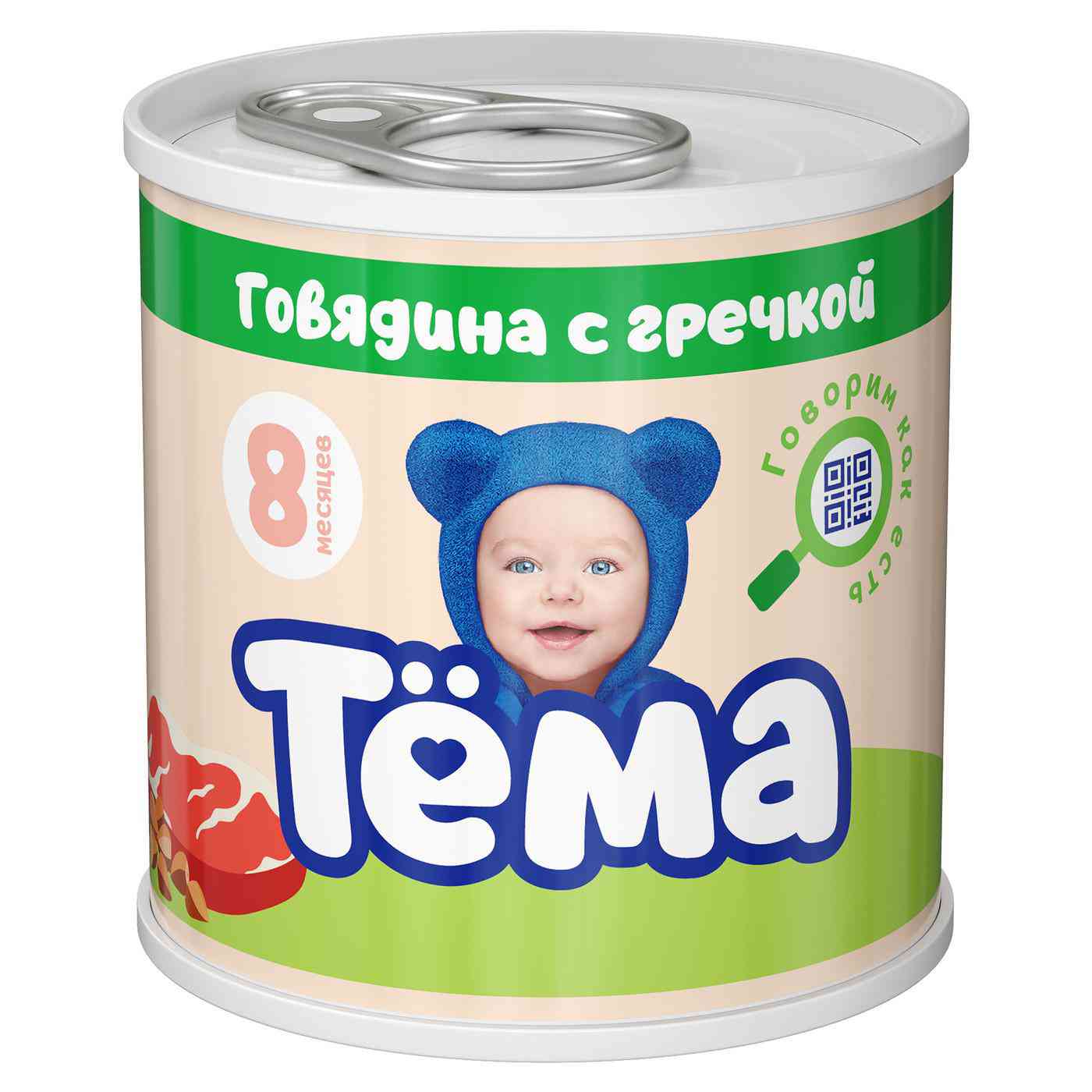 Пюре Тёма Говядина с гречкой, с 8 месяцев
