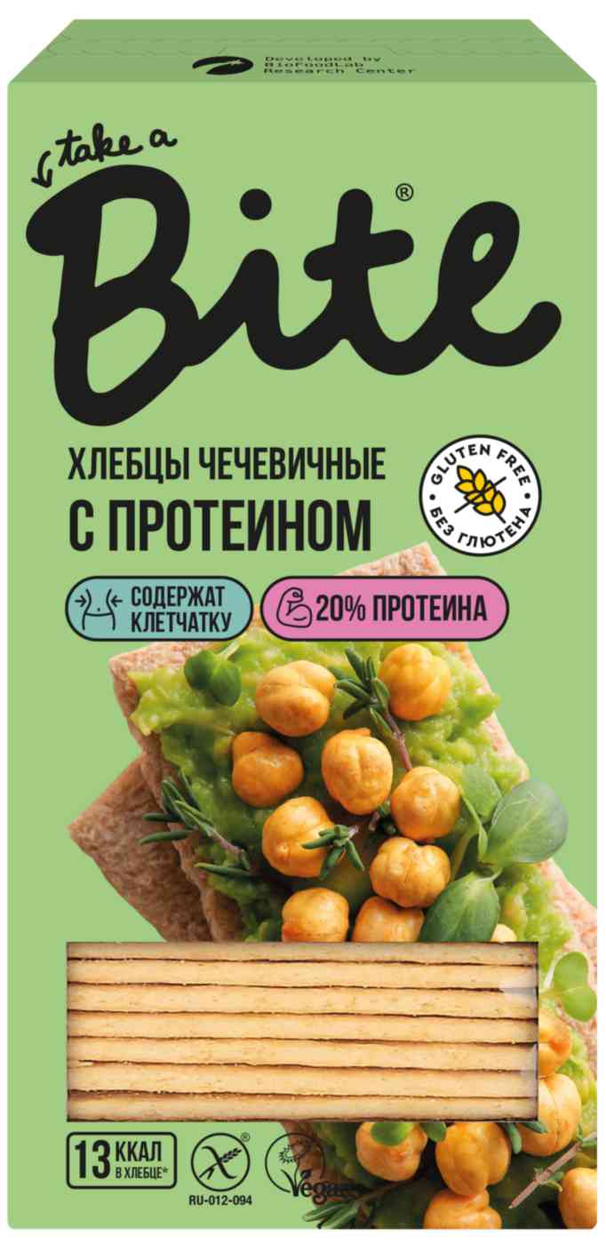 Хлебцы чечевичные Take a Bite с протеином