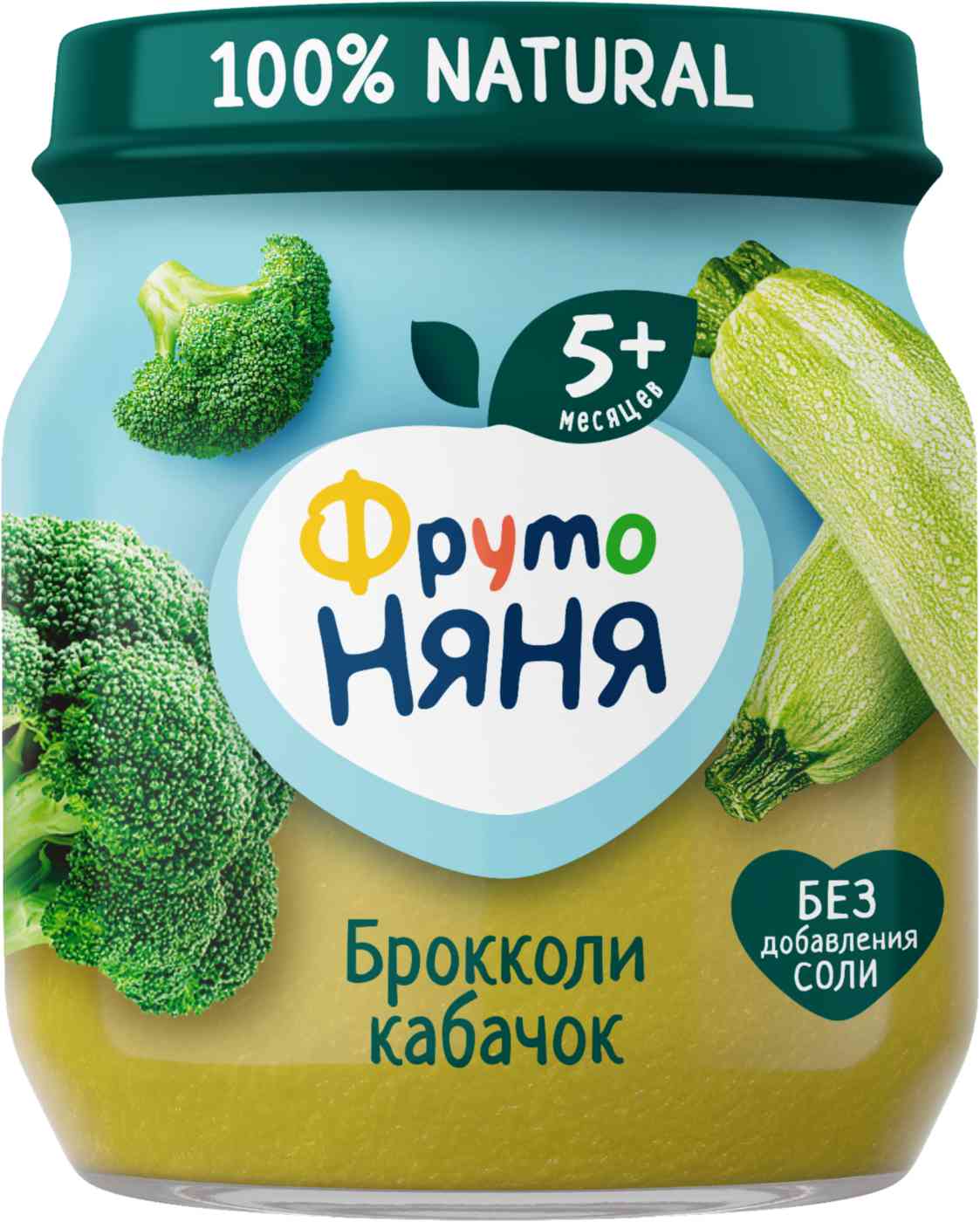 Пюре ФрутоНяня Брокколи, кабачок, с 5 месяцев