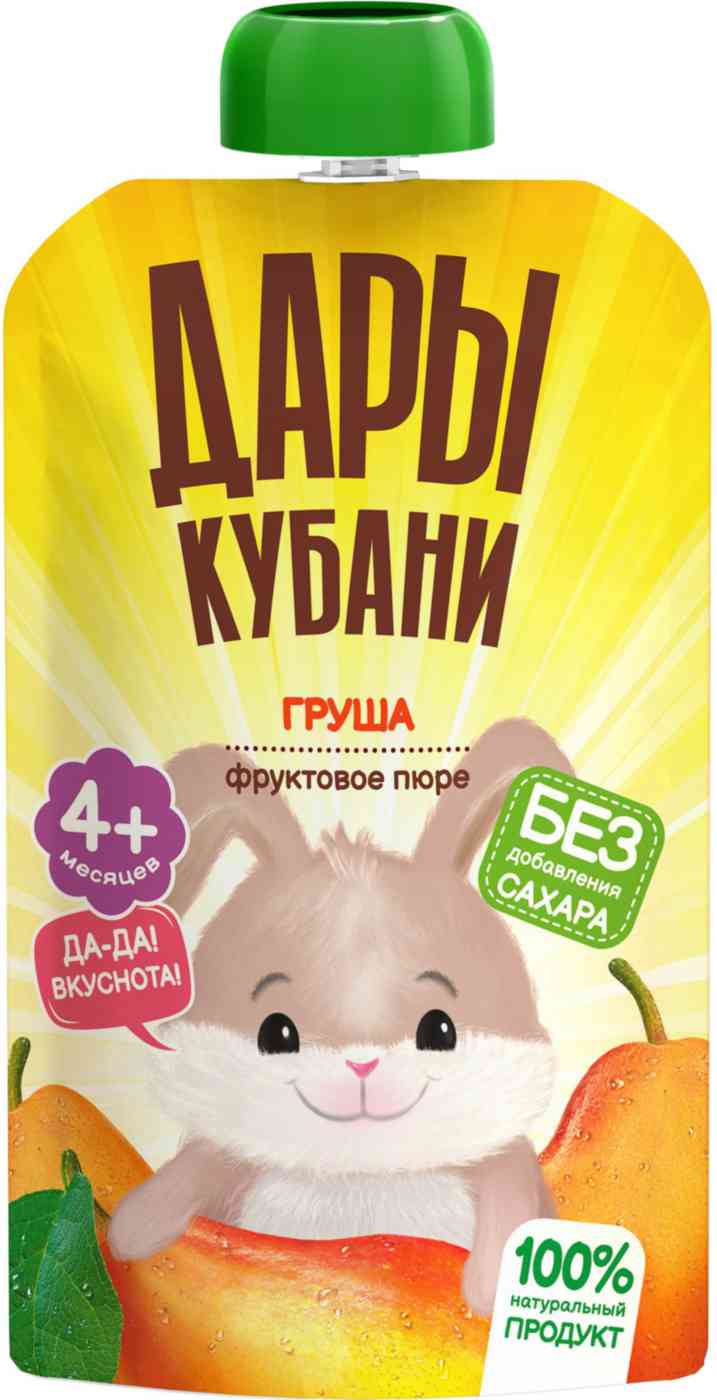 Пюре Дары Кубани груша с 4 месяцев