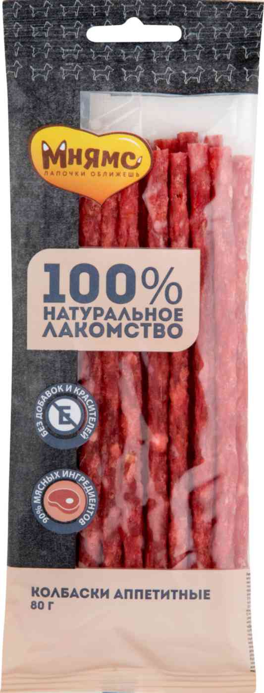 Лакомство для собак Мнямс Колбаски Аппетитные