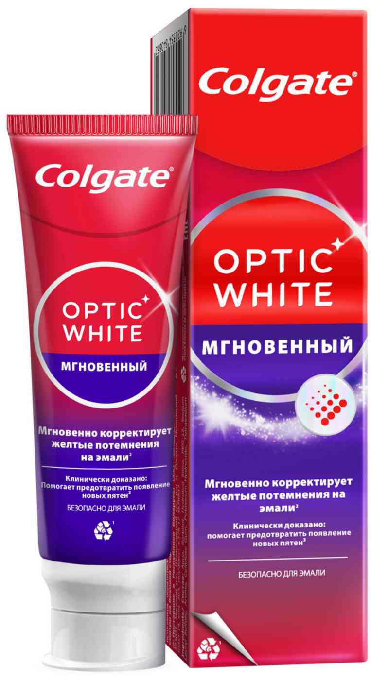 Зубная паста Colgate Optic White мгновенный