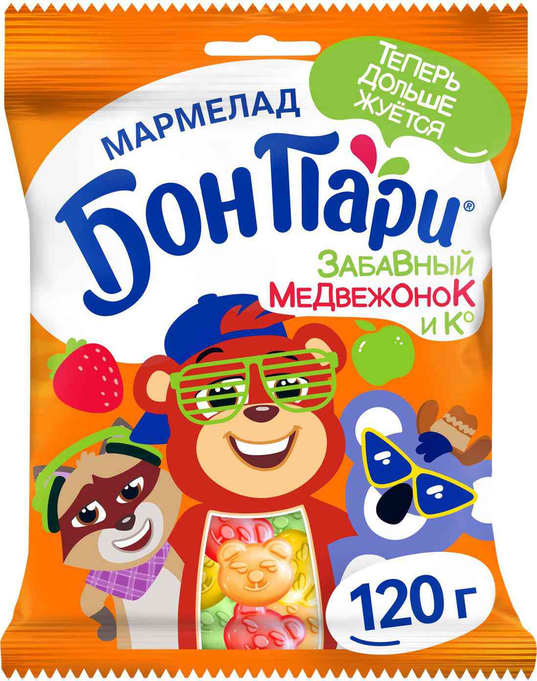 Мармелад жевательный фигурный Бон Пари Забавный медвежонок и Ко со вкусом Фруктов