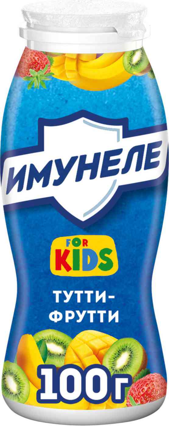 Напиток кисломолочный Имунеле For Kids Тутти-фрутти 1,5%