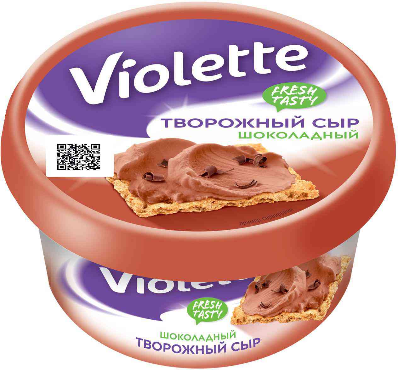 Сыр  творожный Violette шоколадный 50%