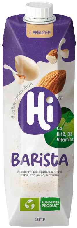 Напиток соевый Hi Barista с миндалем 1,8%