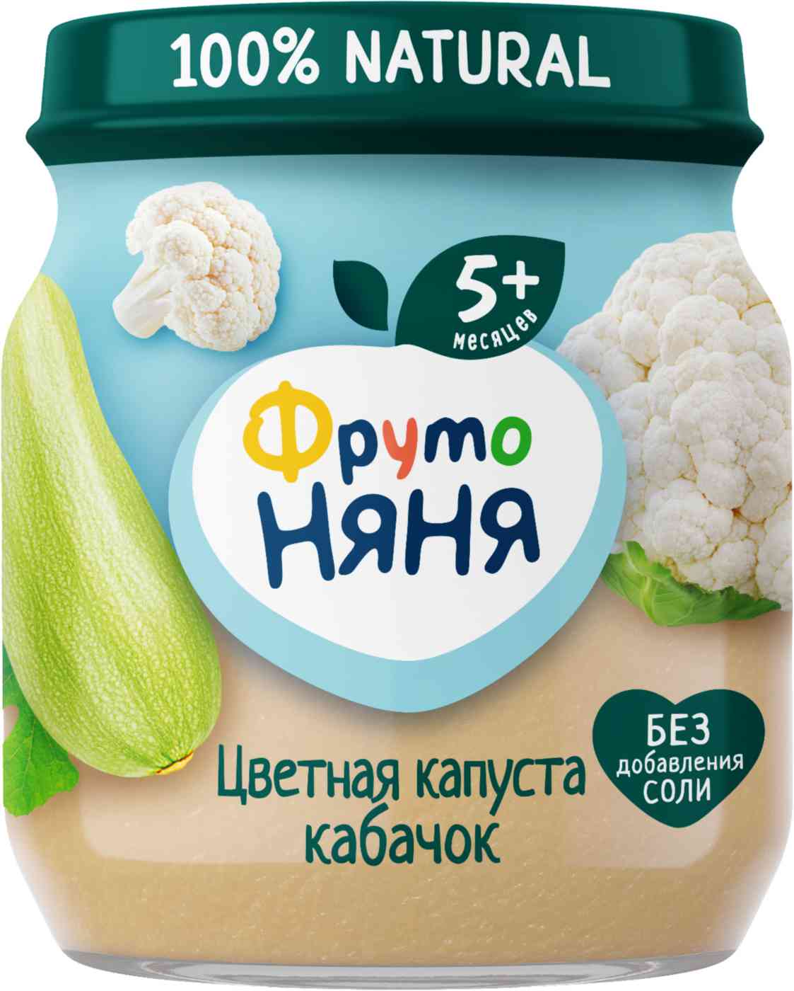 Пюре ФрутоНяня Цветная капуста, кабачок, с 5 месяцев