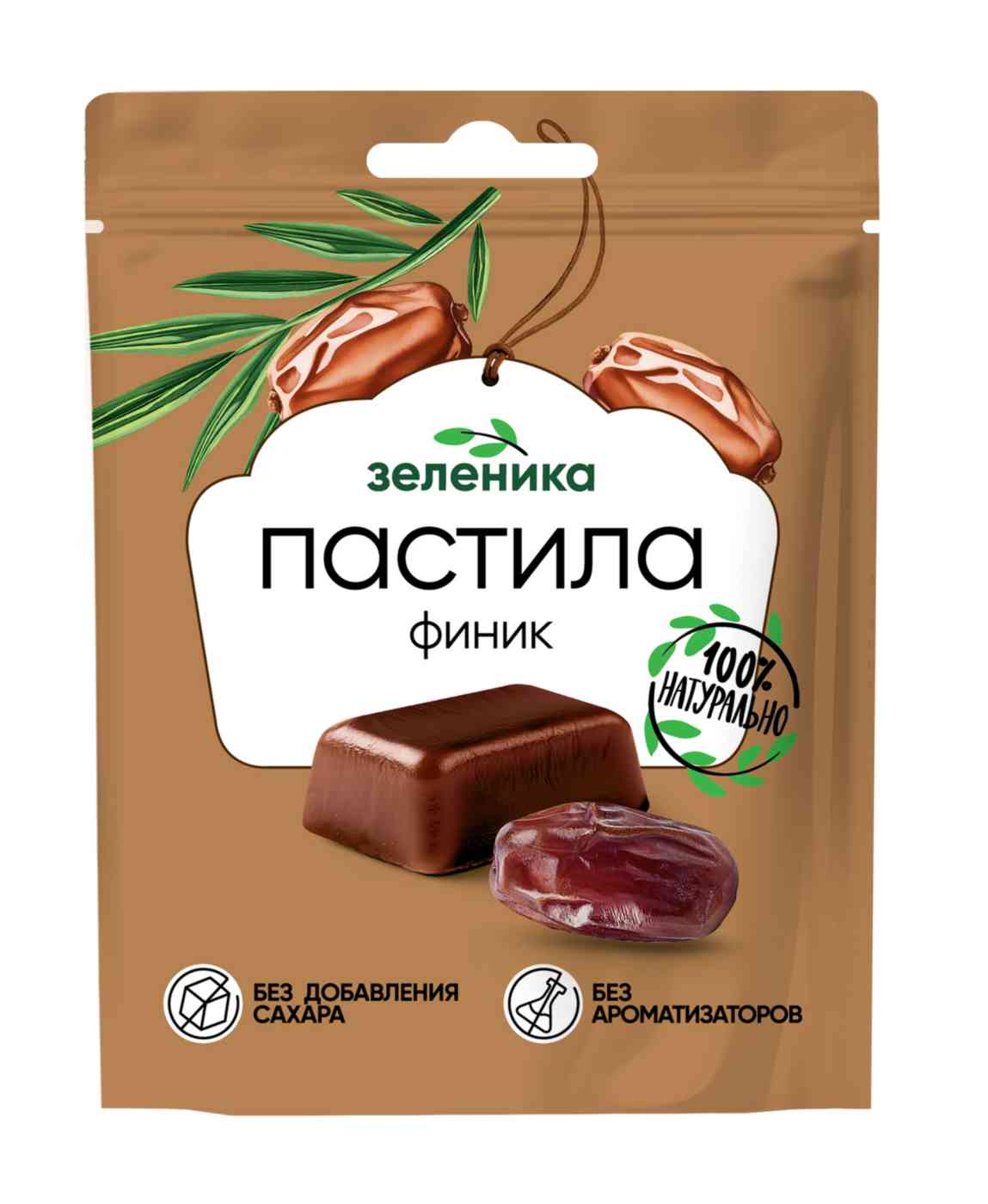 Пастила Зеленика финиковая, 5шт