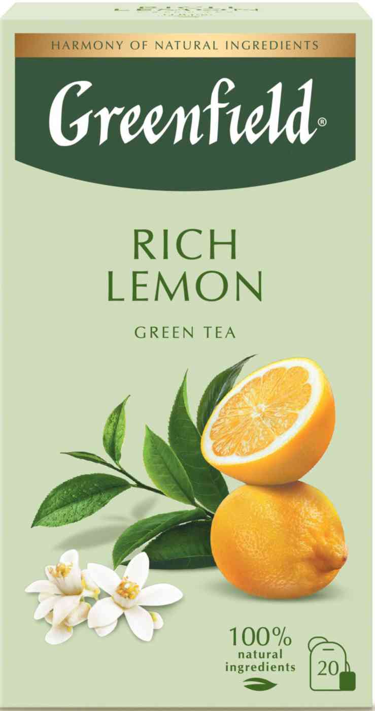 Чай зеленый Greenfield Rich Lemon