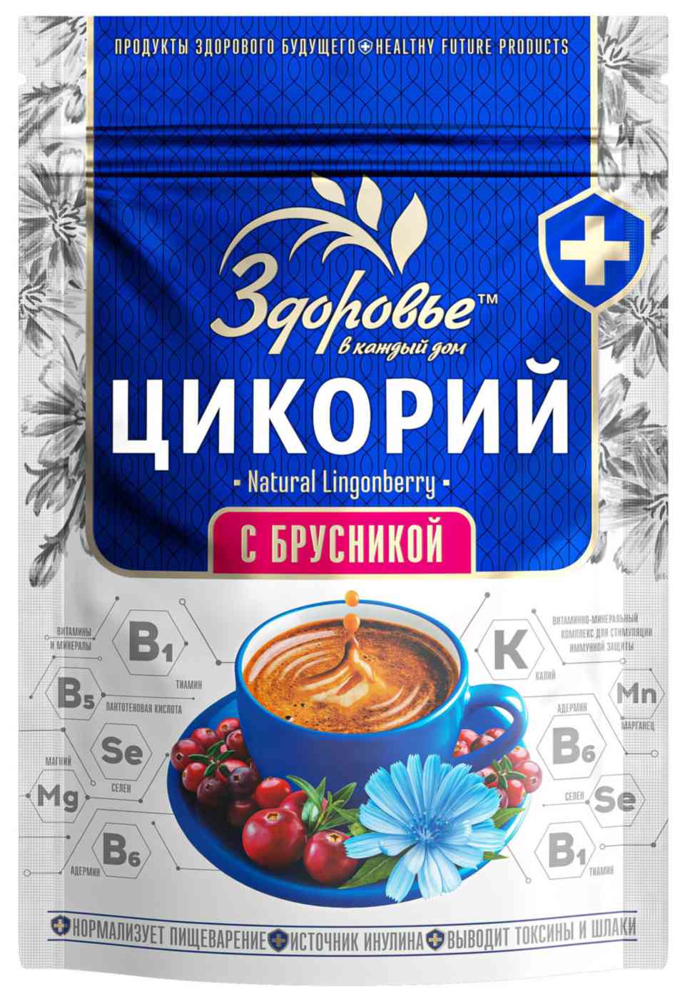 Цикорий гранулированный Здоровье с брусникой