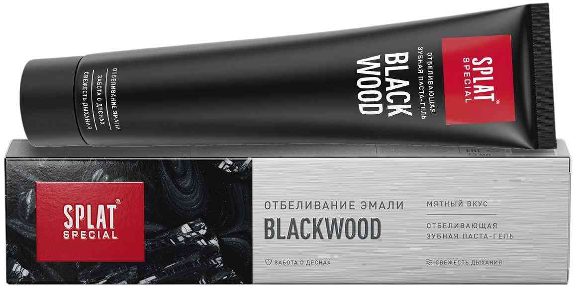 Зубная паста-гель Splat Special Blackwood отбеливающая