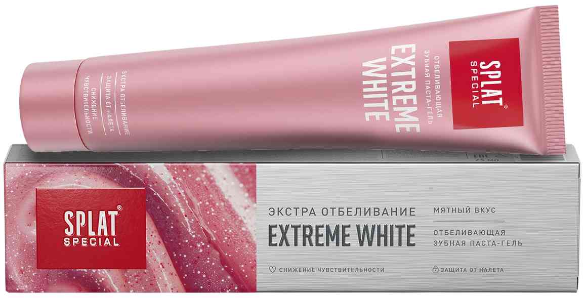 Зубная паста-гель Splat Special Extreme White отбеливающая