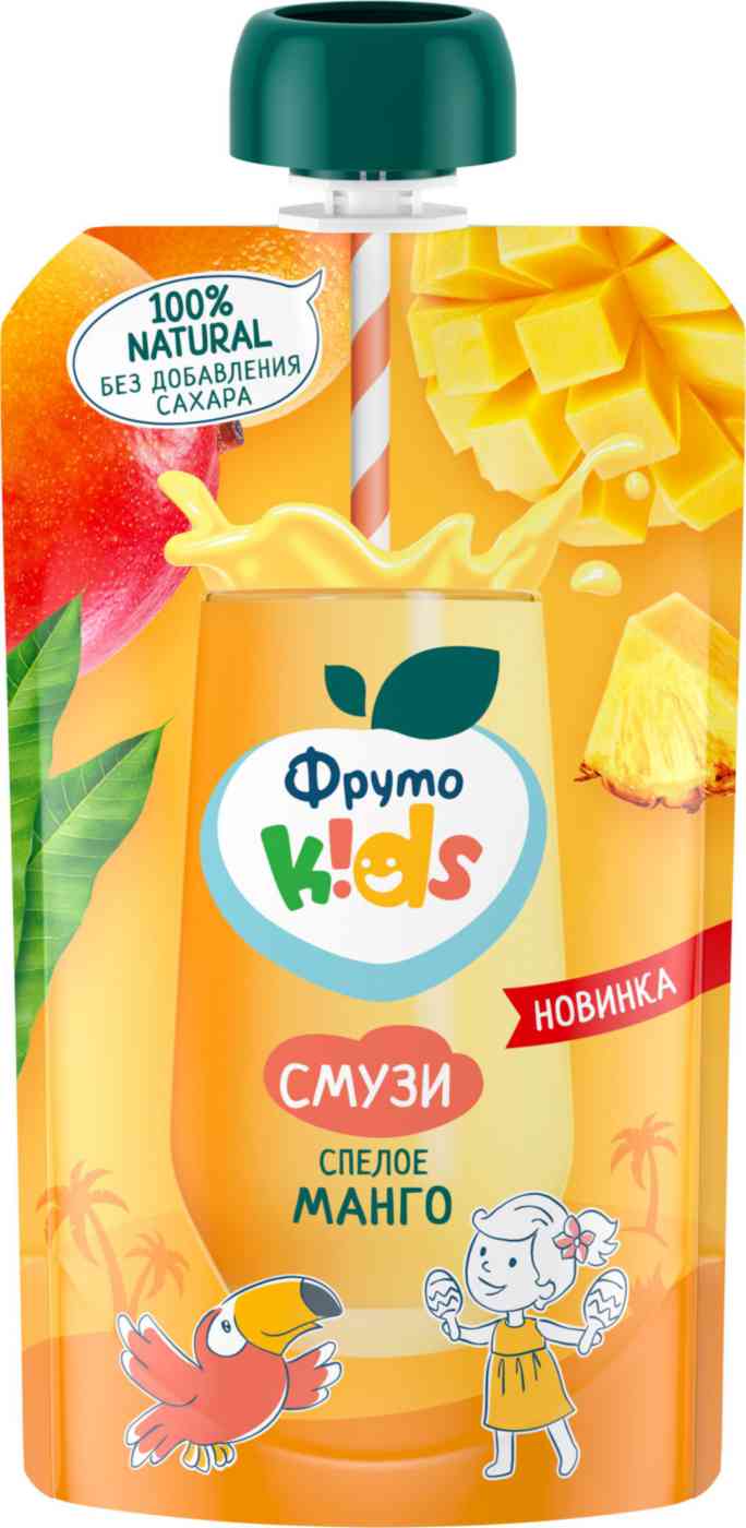 Смузи ФрутоKids спелое манго с 6 месяцев