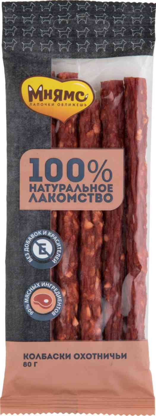 Лакомство для собак Мнямс Колбаски Охотничьи